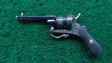 ENGRAVED PINFIRE FRENCH REVOLVER - 2 of 14
