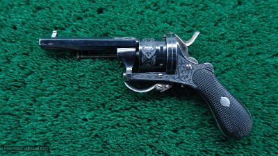 ENGRAVED PINFIRE FRENCH REVOLVER - Image 2 of 14