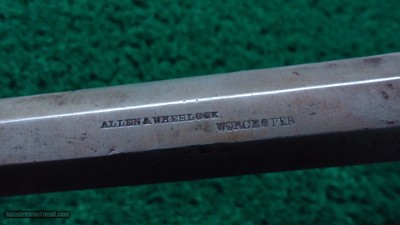EXTREMELY RARE ALLEN & WHEELOCK PERCUSSION RIFLE - Image 6 of 21