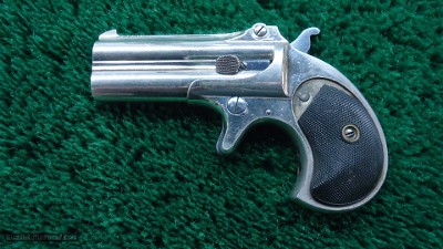 REMINGTON OVER/UNDER DERRINGER IN CALIBER 41 RF - Image 2 of 9