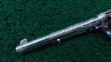 NICKEL AND GOLD ENGRAVED COLT 1ST GEN REVOLVER IN CALIBER 38 WCF - 14 of 19