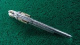 NICKEL AND GOLD ENGRAVED COLT 1ST GEN REVOLVER IN CALIBER 38 WCF - 3 of 19