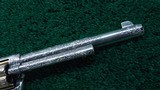 NICKEL AND GOLD ENGRAVED COLT 1ST GEN REVOLVER IN CALIBER 38 WCF - 12 of 19