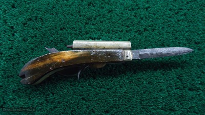 UNWIN & RODGERS SHEFFIELD PERCUSSION KNIFE PISTOL - Image 8 of 14