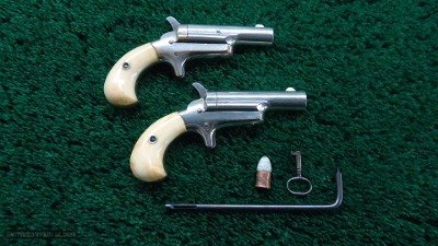 CASED PAIR OF THUER DERRINGERS IN CALIBER 41 RF - Image 13 of 16