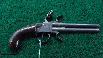 INTERESTING EUROPEAN SWIVEL BREECH FLINTLOCK PISTOL - Image 6 of 12