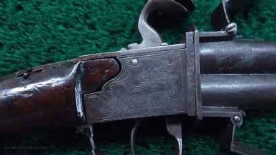 INTERESTING EUROPEAN SWIVEL BREECH FLINTLOCK PISTOL - Image 7 of 12