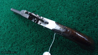 INTERESTING EUROPEAN SWIVEL BREECH FLINTLOCK PISTOL - Image 5 of 12