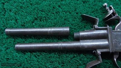 INTERESTING EUROPEAN SWIVEL BREECH FLINTLOCK PISTOL - Image 10 of 12
