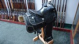 BEAUTIFUL BLACK PARADE SADDLE WITH MARTINGALE AND HOLSTER RIG - 3 of 13
