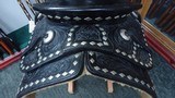 BEAUTIFUL BLACK PARADE SADDLE WITH MARTINGALE AND HOLSTER RIG - 6 of 13