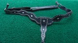 BEAUTIFUL BLACK PARADE SADDLE WITH MARTINGALE AND HOLSTER RIG - 8 of 13