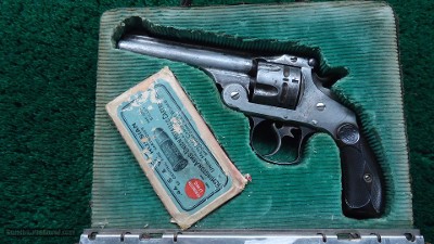 SMITH & WESSON 44 CALIBER DOUBLE ACTION 1ST MODEL REVOLVER IN BOOK CASE