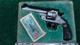SMITH & WESSON 44 CALIBER DOUBLE ACTION 1ST MODEL REVOLVER IN BOOK CASE
