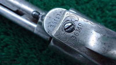 ENGRAVED COLT SINGLE ACTION BLACK POWDER FRAME REVOLVER - Image 15 of 17
