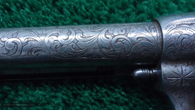 ENGRAVED COLT SINGLE ACTION BLACK POWDER FRAME REVOLVER - Image 9 of 17