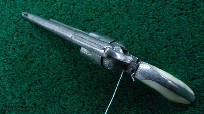 ENGRAVED COLT SINGLE ACTION BLACK POWDER FRAME REVOLVER - Image 5 of 17