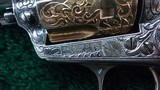 NICKEL AND GOLD ENGRAVED COLT 1ST GEN REVOLVER IN CALIBER 38 WCF - 14 of 19