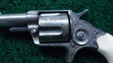 FACTORY ENGRAVED COLT NEW LINE REVOLVER IN CALIBER 41 RF - 8 of 14