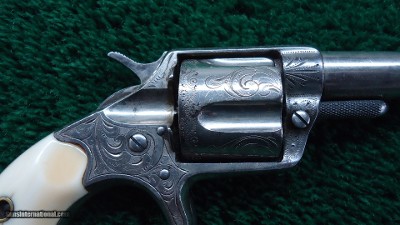 FACTORY ENGRAVED COLT NEW LINE REVOLVER IN CALIBER 41 RF - Image 6 of 14
