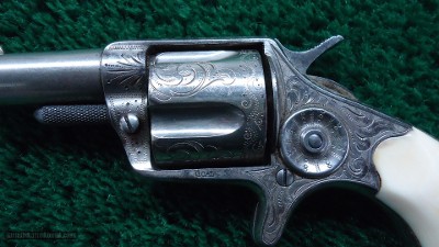 FACTORY ENGRAVED COLT NEW LINE REVOLVER IN CALIBER 41 RF - Image 8 of 14