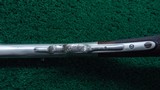 FRANK WESSON FACTORY ENGRAVED SINGLE SHOT RIFLE - 11 of 25