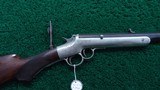 FRANK WESSON FACTORY ENGRAVED SINGLE SHOT RIFLE - 1 of 25