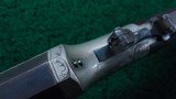 FRANK WESSON FACTORY ENGRAVED SINGLE SHOT RIFLE - 16 of 25