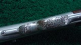 FRANK WESSON FACTORY ENGRAVED SINGLE SHOT RIFLE - 13 of 25