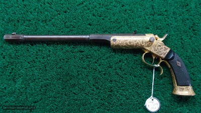 BEAUTIFUL STEVENS LORD MODEL 36 SINGLE SHOT TARGET PISTOL IN 22 LR - Image 2 of 22