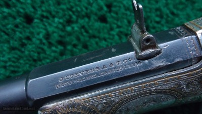 WELL DOCUMENTED STEVENS NEW MODEL TIP UP POCKET RIFLE - Image 9 of 23