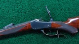 DELUXE WINCHESTER 1885 LOW WALL RIFLE IN CALIBER 25-20 S.S. - 2 of 25