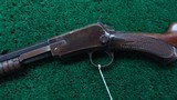 WINCHESTER MODEL 1890 WITH SPECIAL ORDER PISTOL GRIP WALNUT STOCK IN 22 SHORT - 2 of 23