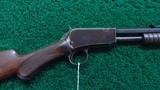 WINCHESTER MODEL 1890 WITH SPECIAL ORDER PISTOL GRIP WALNUT STOCK IN 22 SHORT - 1 of 23