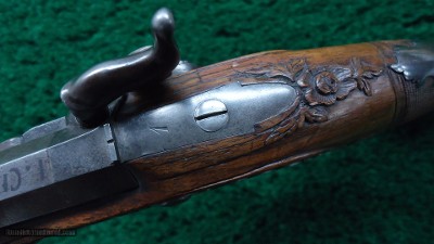 CHRISTOPH KUCHENREITER MARKED PERCUSSION PISTOL IN APPROXIMATELY .50 CALIBER - Image 10 of 10