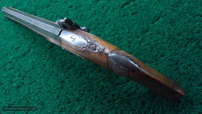CHRISTOPH KUCHENREITER MARKED PERCUSSION PISTOL IN APPROXIMATELY .50 CALIBER - Image 5 of 10