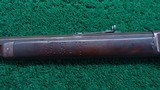 WINCHESTER MODEL 1873 RIFLE WITH INSCRIBED STOCK IN CALIBER 44 WCF - 15 of 23