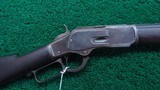 RARE WINCHESTER MODEL 1873 EXTRA HEAVY BARREL RIFLE IN CALIBER 44 WCF - 1 of 23