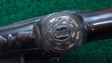 SPANISH MIQUELET GOLD INLAID AND CARVED SPORTING FLINTLOCK OF ABOUT 16 BORE - 12 of 21
