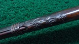 SPANISH MIQUELET GOLD INLAID AND CARVED SPORTING FLINTLOCK OF ABOUT 16 BORE - 14 of 21