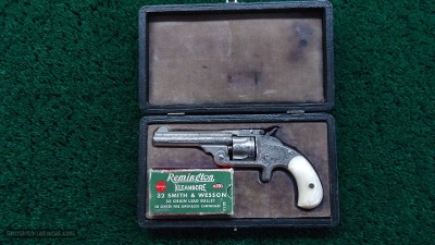 CASED ENGRAVED SMITH & WESSON MODEL No. 1-1/2 SINGLE ACTION TOP-BREAK REVOLVER - Image 21 of 21