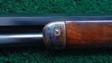 ABSOLUTELY OUTSTANDING DELUXE WINCHESTER MODEL 1876 CASE COLORED RIFLE - 13 of 23