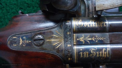 ONE OF THE FINEST DOUBLE BARREL FLINTLOCKS THAT I HAVE EVER HAD - Image 6 of 19