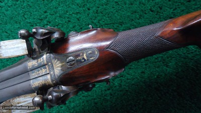 ONE OF THE FINEST DOUBLE BARREL FLINTLOCKS THAT I HAVE EVER HAD - Image 9 of 19