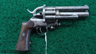 VERY SCARCE BELGIAN LEMAT GRAPESHOT REVOLVER