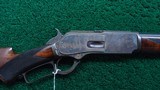 BEAUTIFUL WINCHESTER MODEL 1876 DELUXE RIFLE IN CALIBER 45-75