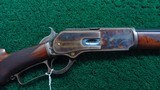 ABSOLUTELY OUTSTANDING DELUXE WINCHESTER MODEL 1876 CASE COLORED RIFLE
