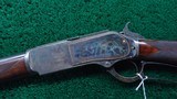 OUTSTANDING FACTORY ENGRAVED WINCHESTER MODEL 1876 DELUXE RIFLE IN 50 EXPRESS - 2 of 25