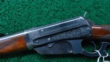 FABULOUS FACTORY ENGRAVED WINCHESTER MODEL 1895 RIFLE IN 30 GOVT. 1903 CALIBER - 2 of 24