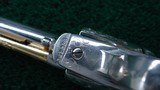 BEAUTIFUL CUSTOM ENGRAVED COLT SAA NICKEL PLATED & GOLD IN CALIBER 45 COLT - 13 of 16